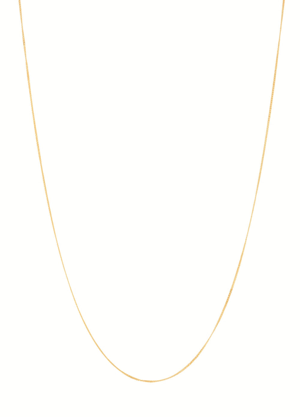 Corrente em Ouro Amarelo 18k Groumet Dupla - 50cm